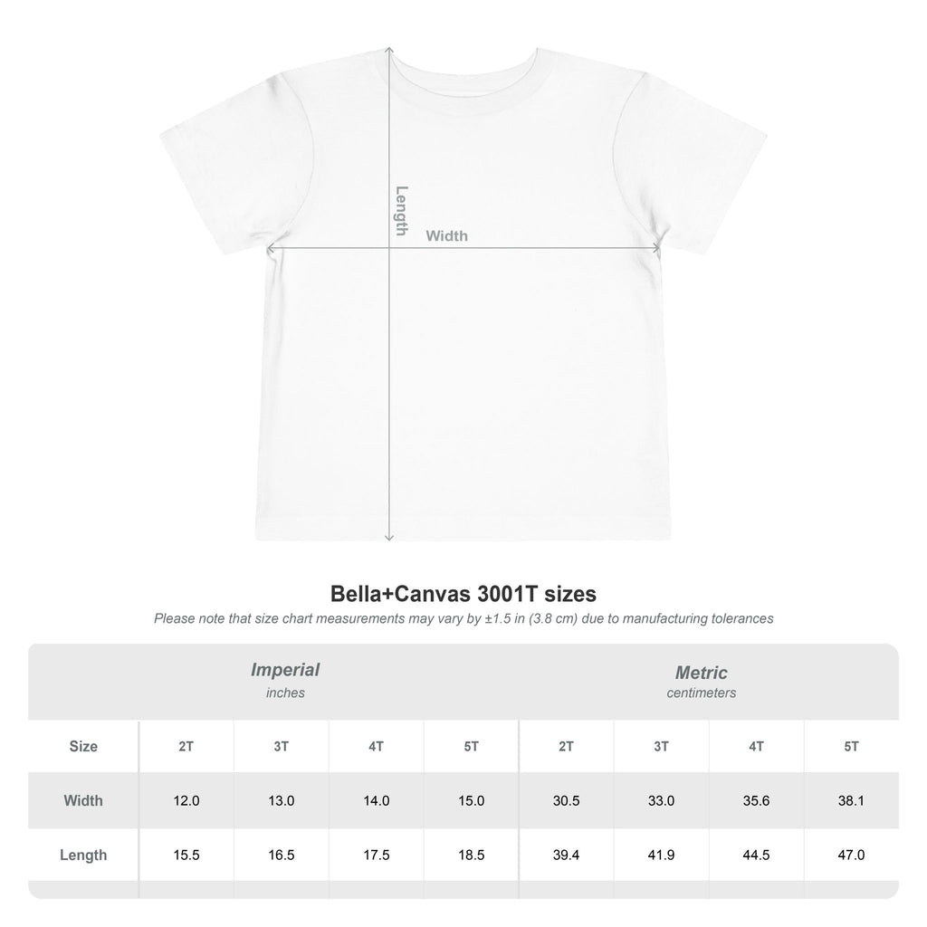 Toddler Tee — Retro Sports Patch Graphic (Champ, Be Cool)