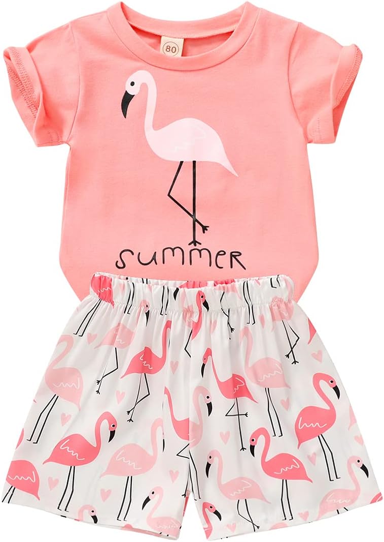 YOUNGER TREE Toddler Baby Girls Clothes Watermelon T-shirt + Linen Shorts with Belt Cute Summer Short Set
