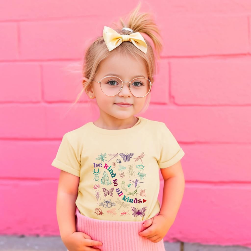 Toddler Girls T Shirts Sassy Little Soul Graphic Short Sleeve Shirts 2-7 Years Cotton Baby Girl Retro Daisy Tees Clothes