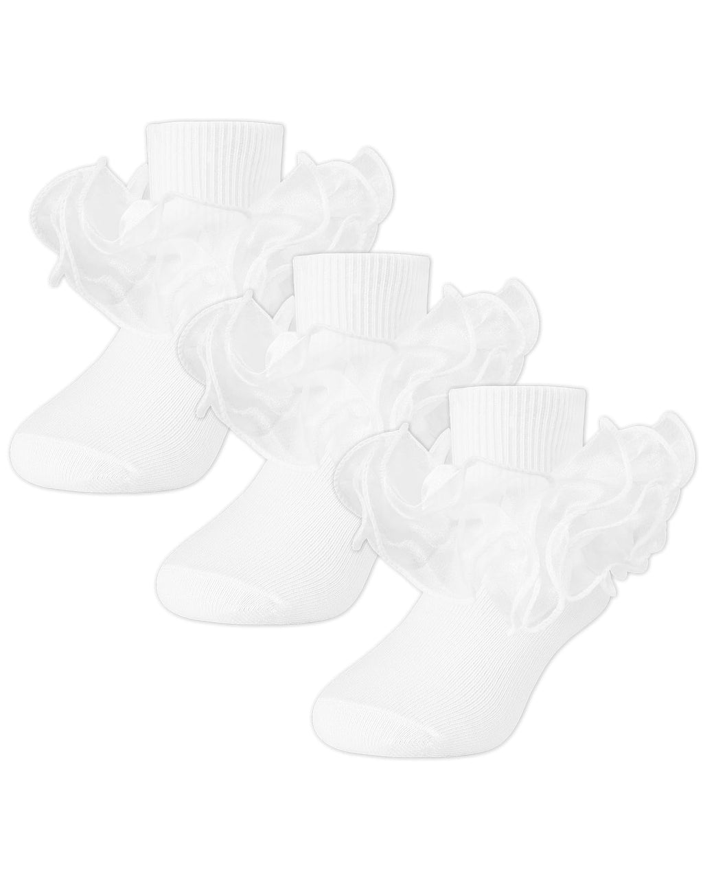 School Girl Socks with Big Ruffle Lace