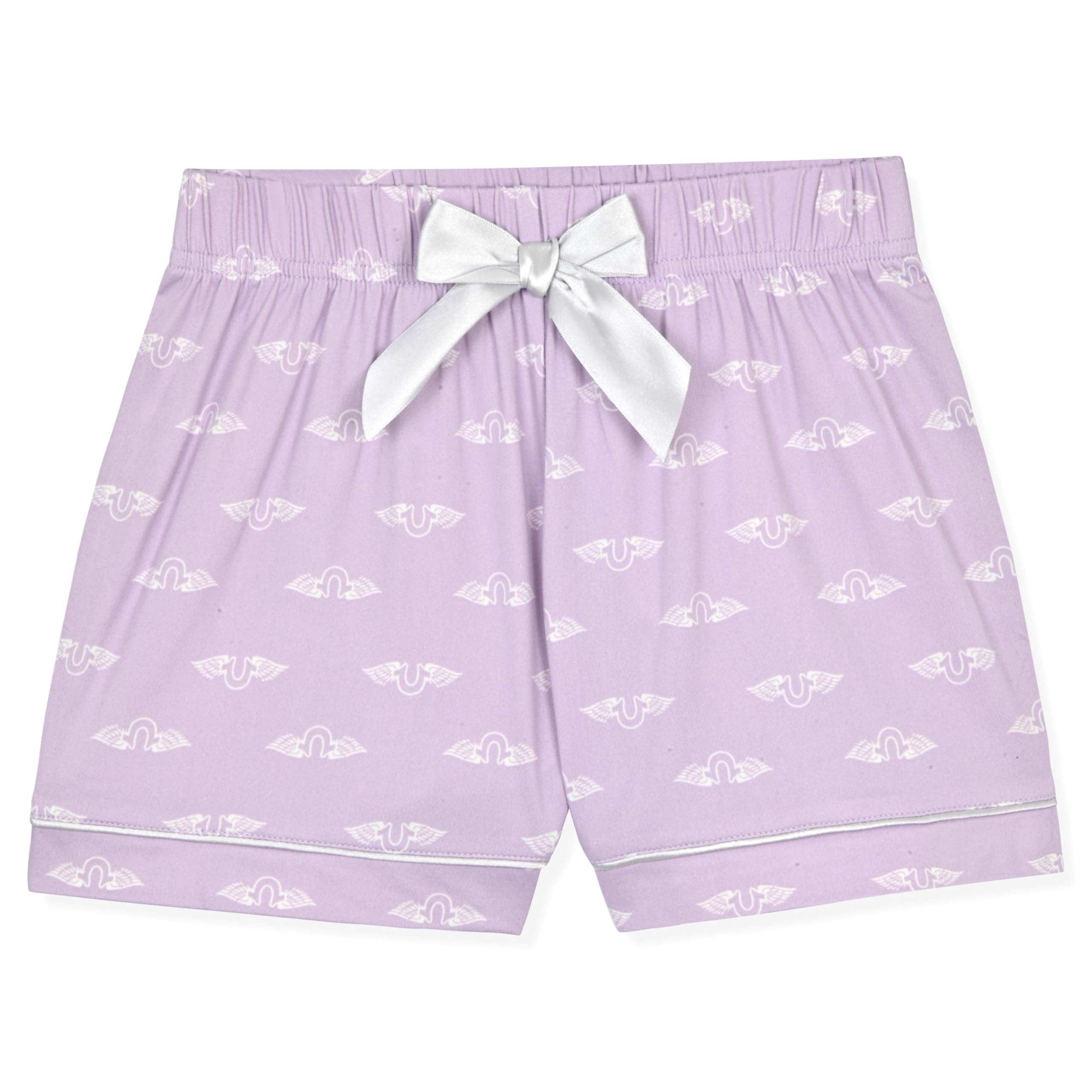 True Religion Girls Pajama Short Sets for Kids Button Front Short Sleeve Shirt and Sleepwear Shorts in Sizes 3T to 16