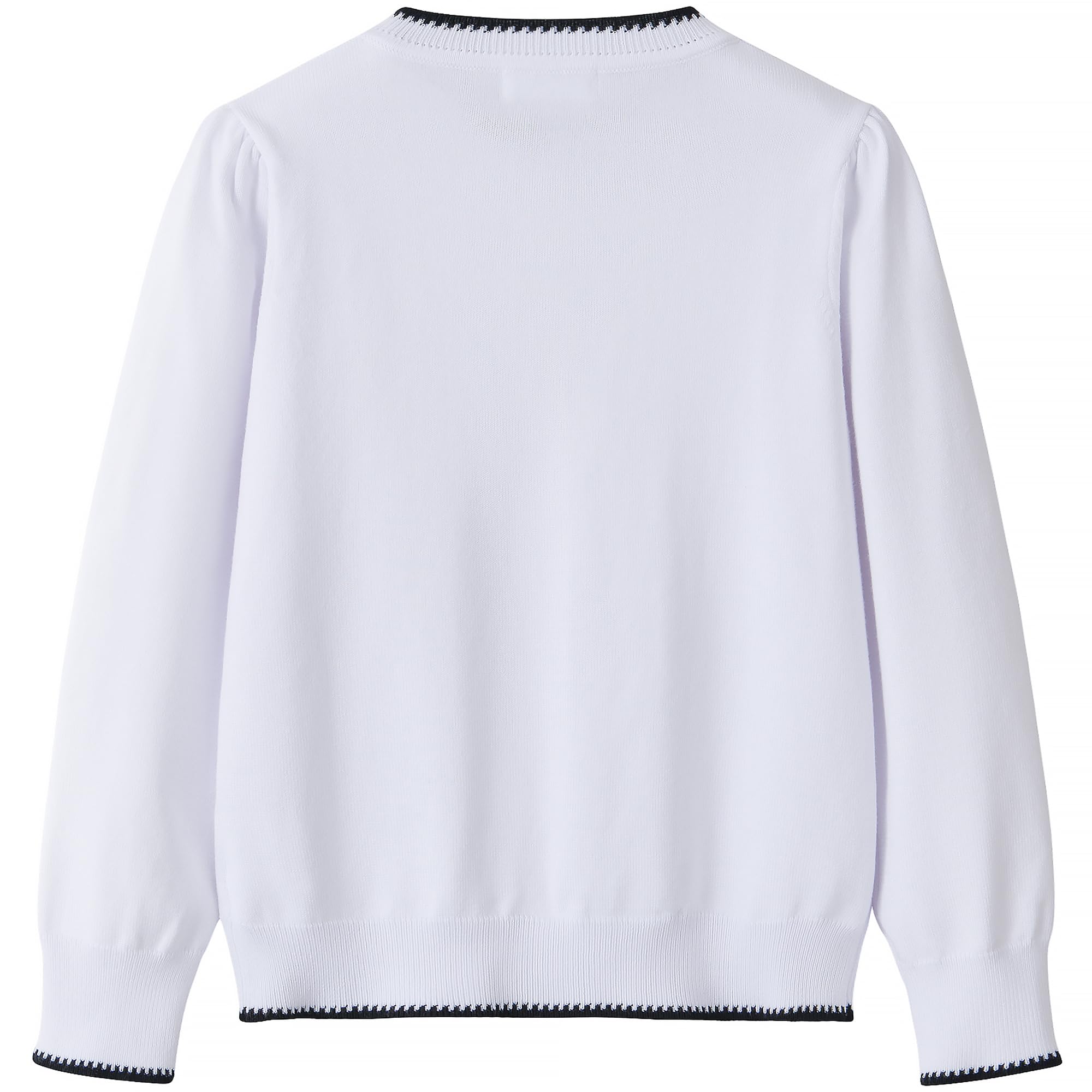Girls Cardigan Basic Long Sleeve Button Knit Sweater Tops Fashion Outfits