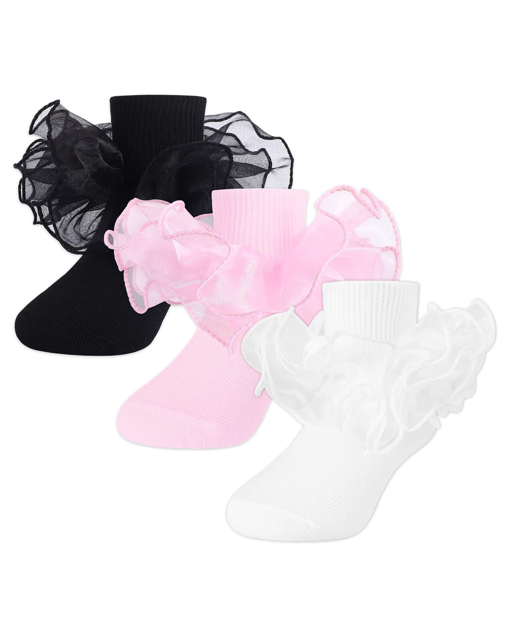 School Girl Socks with Big Ruffle Lace
