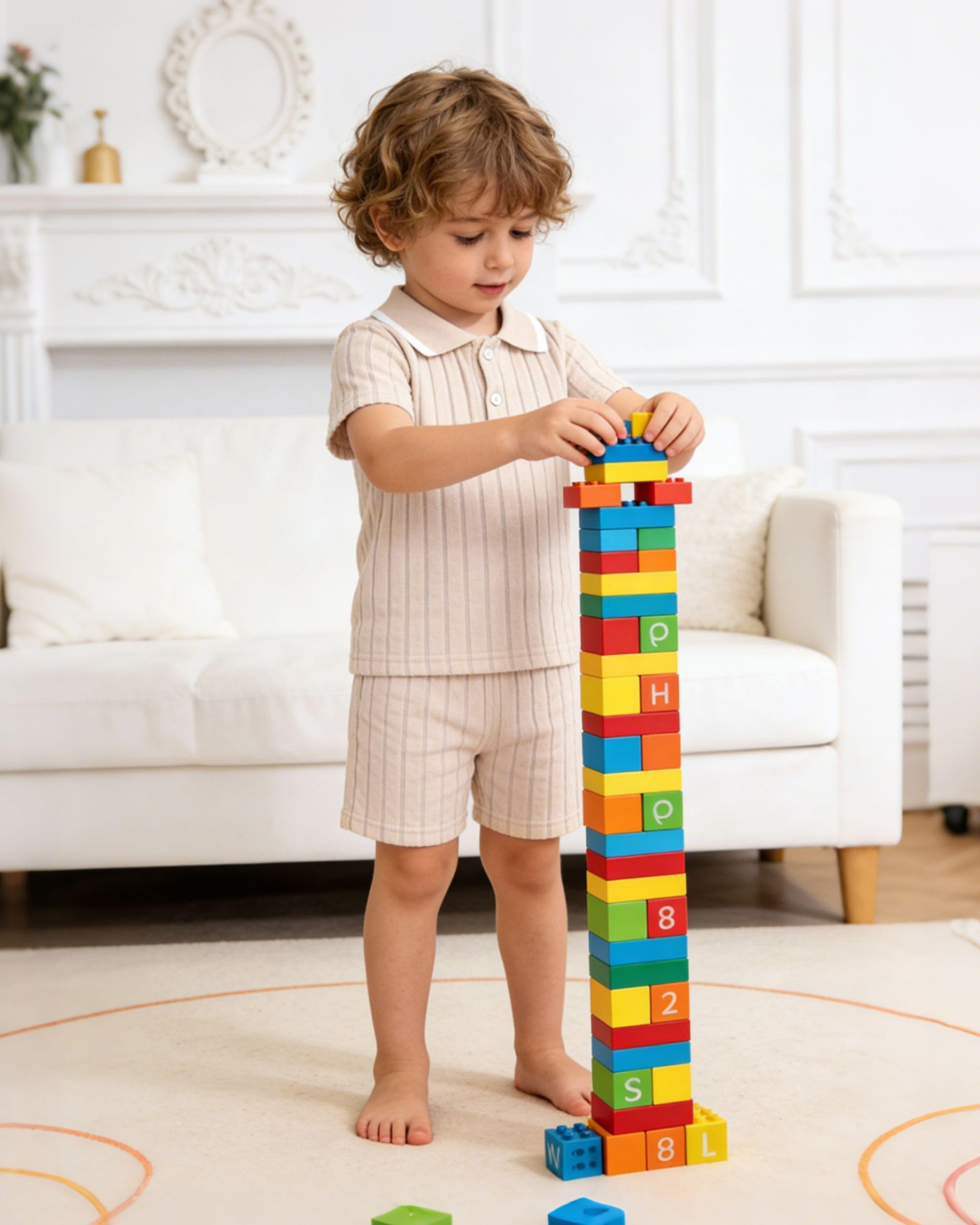 Toddler Baby Boys Clothes Summer Outfits Polo Shirt Shorts Set 2Pcs Boys Clothing Sets 12 Month-5T