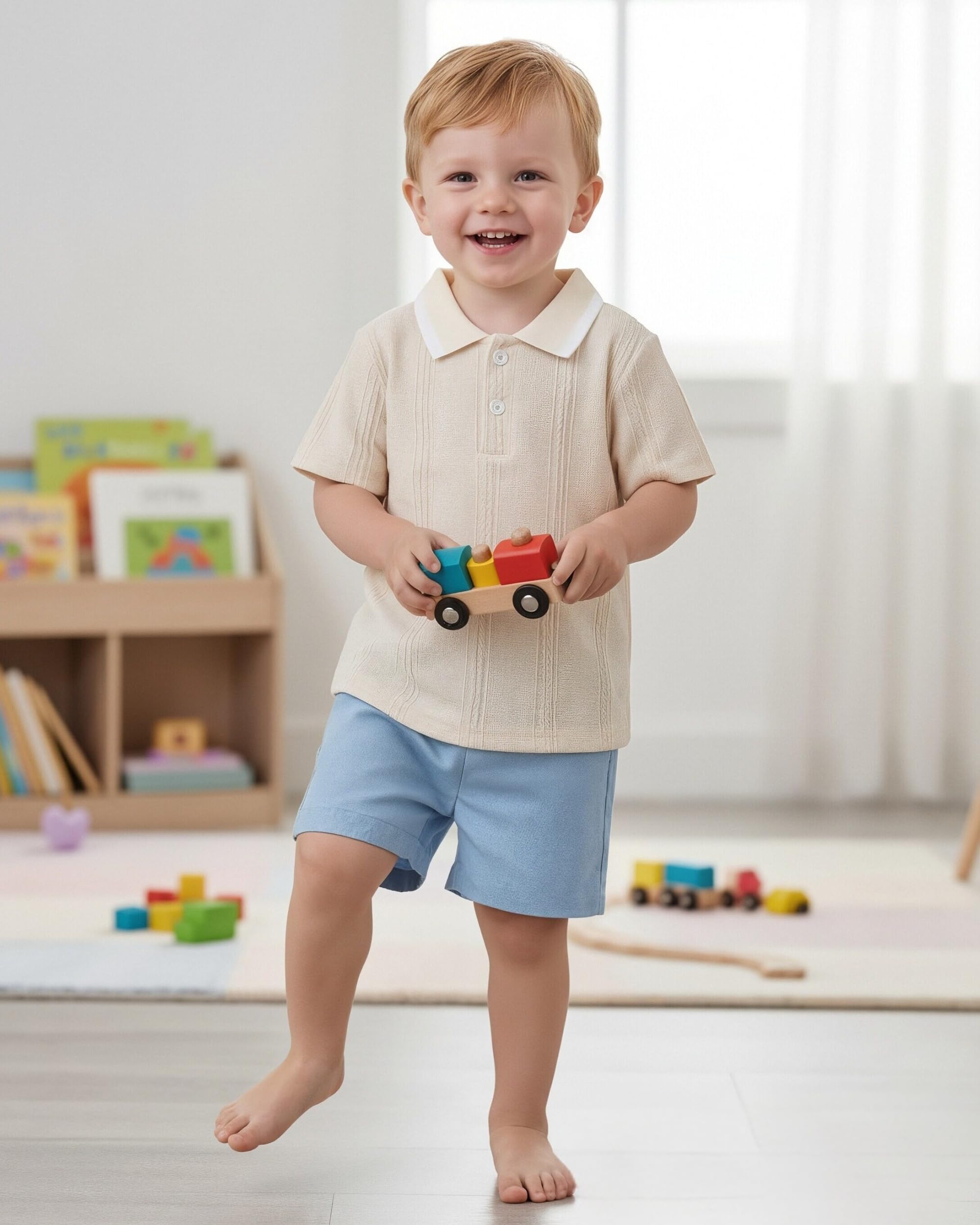 Toddler Baby Boys Clothes Summer Outfits Polo Shirt Shorts Set 2Pcs Boys Clothing Sets 12 Month-5T