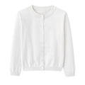 Girls Cardigan Sweater School Uniforms Toddler Long Sleeve Button Knit Solid Sweaters Tops