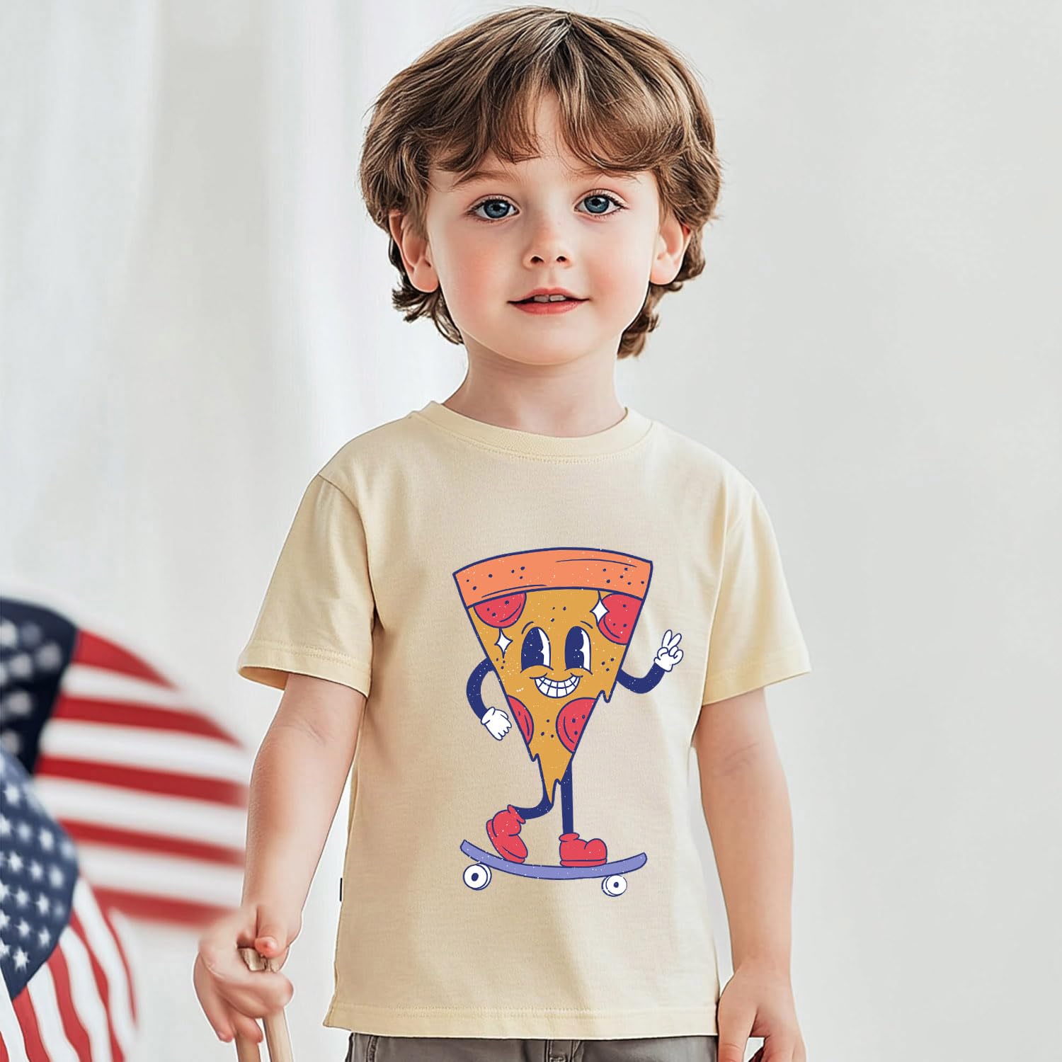 Toddler Girls T Shirts Sassy Little Soul Graphic Short Sleeve Shirts 2-7 Years Cotton Baby Girl Retro Daisy Tees Clothes