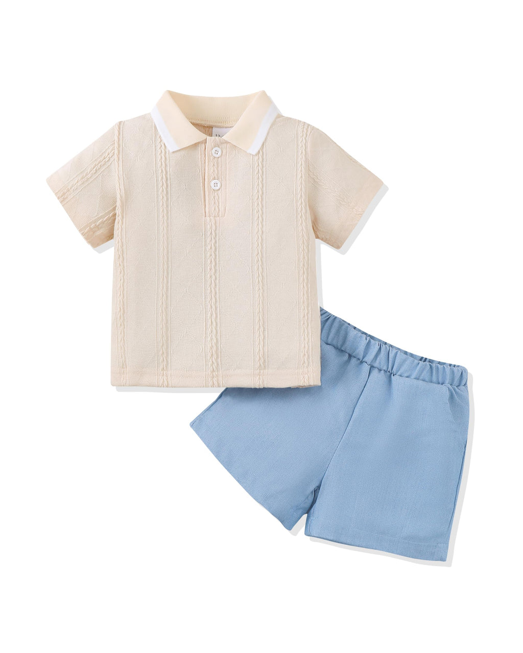 Toddler Baby Boys Clothes Summer Outfits Polo Shirt Shorts Set 2Pcs Boys Clothing Sets 12 Month-5T