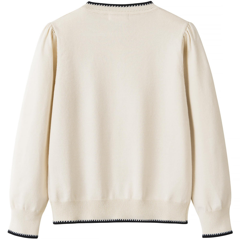 Girls Cardigan Basic Long Sleeve Button Knit Sweater Tops Fashion Outfits