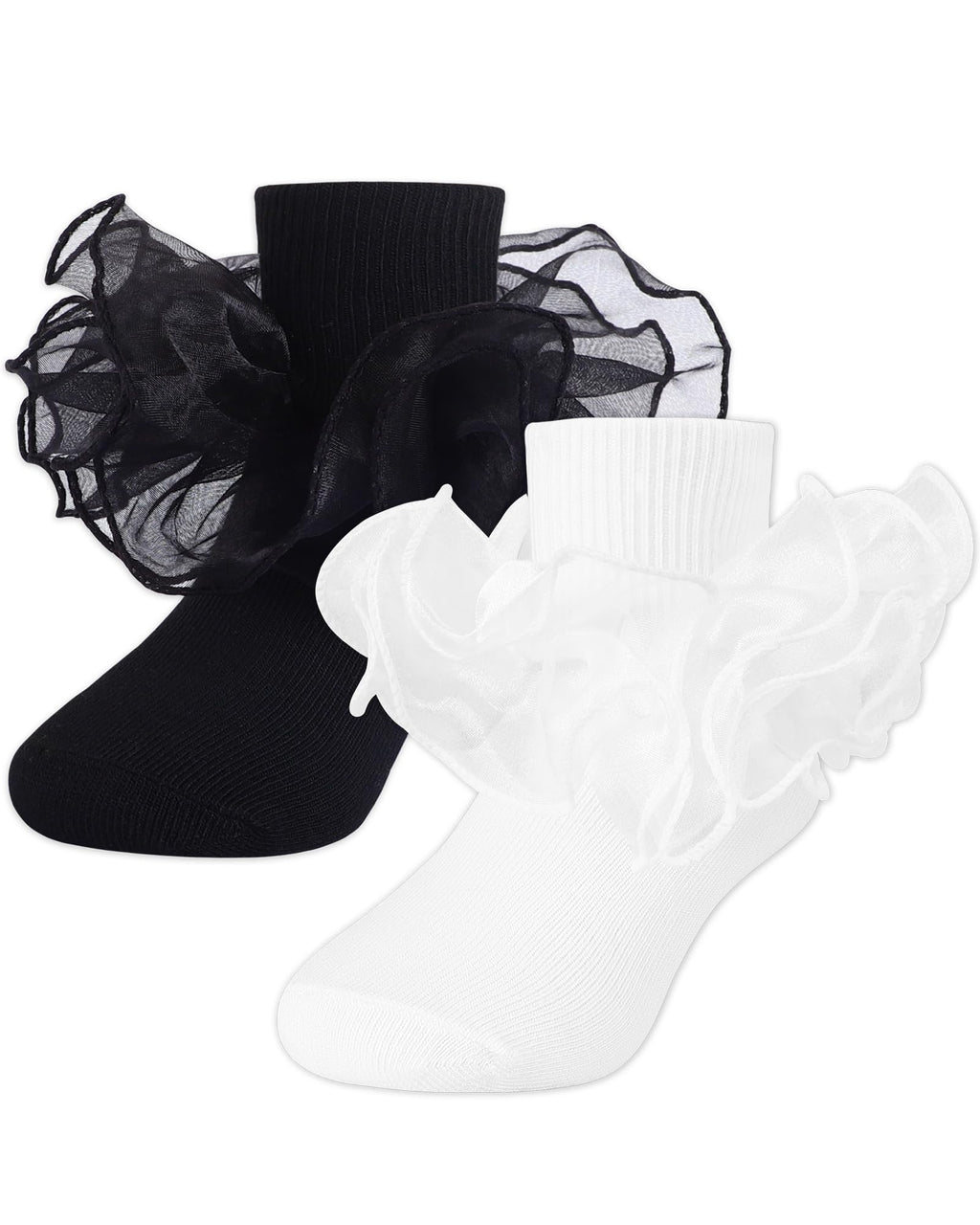 School Girl Socks with Big Ruffle Lace