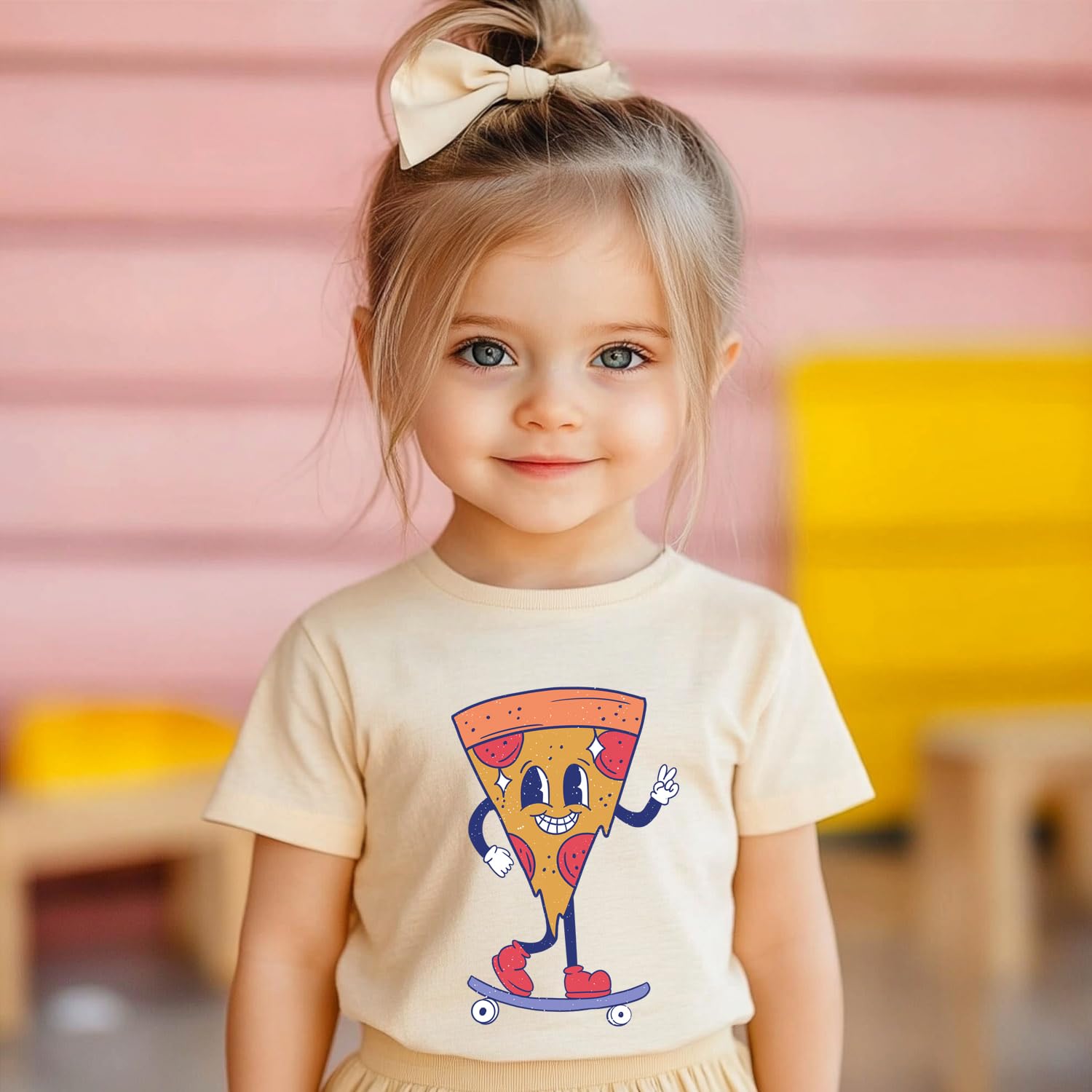 Toddler Girls T Shirts Sassy Little Soul Graphic Short Sleeve Shirts 2-7 Years Cotton Baby Girl Retro Daisy Tees Clothes