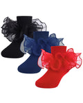 School Girl Socks with Big Ruffle Lace
