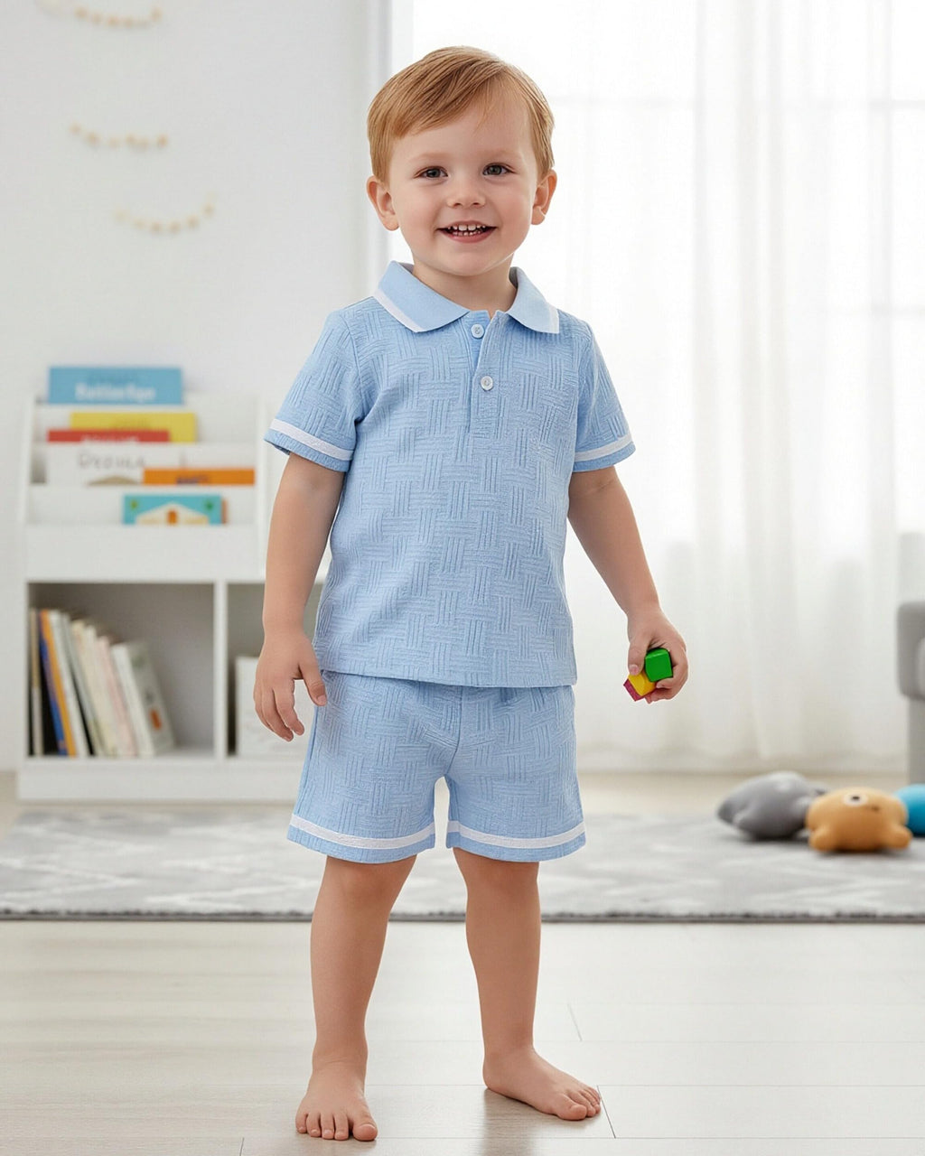 Toddler Baby Boys Clothes Summer Outfits Polo Shirt Shorts Set 2Pcs Boys Clothing Sets 12 Month-5T