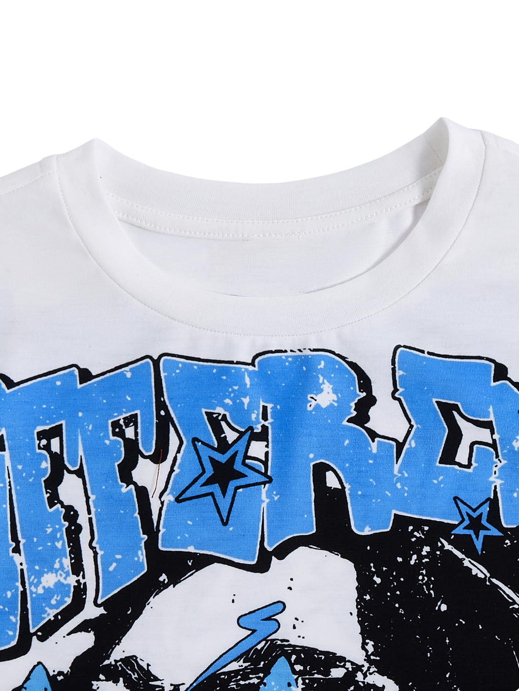 SOLY HUX Boy's Summer Outfit Graphic Short Sleeve T Shirt and Pants Clothing Set 2 Piece Streetwear