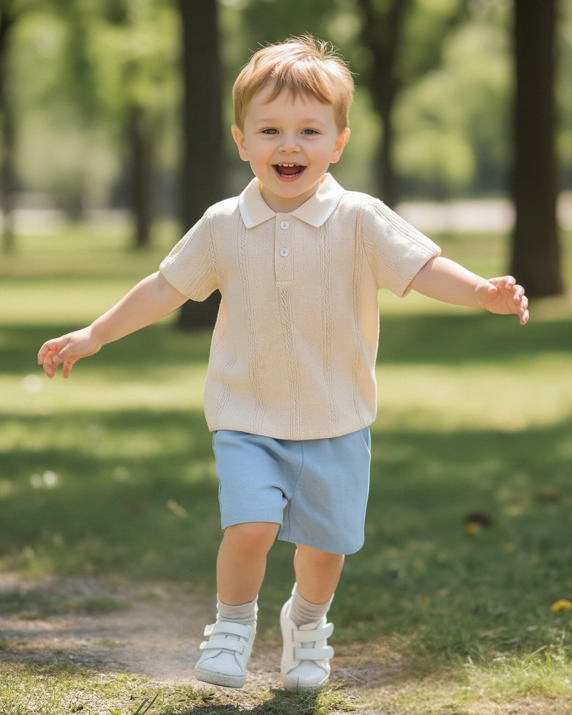Toddler Baby Boys Clothes Summer Outfits Polo Shirt Shorts Set 2Pcs Boys Clothing Sets 12 Month-5T