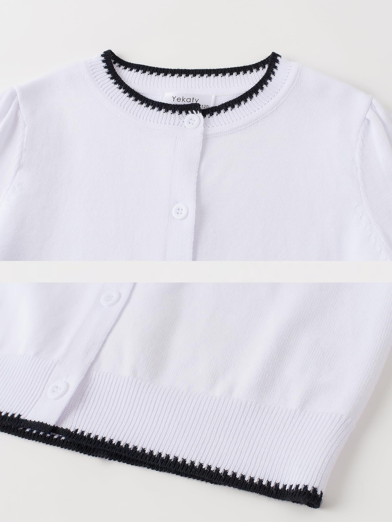 Girls Cardigan Basic Long Sleeve Button Knit Sweater Tops Fashion Outfits