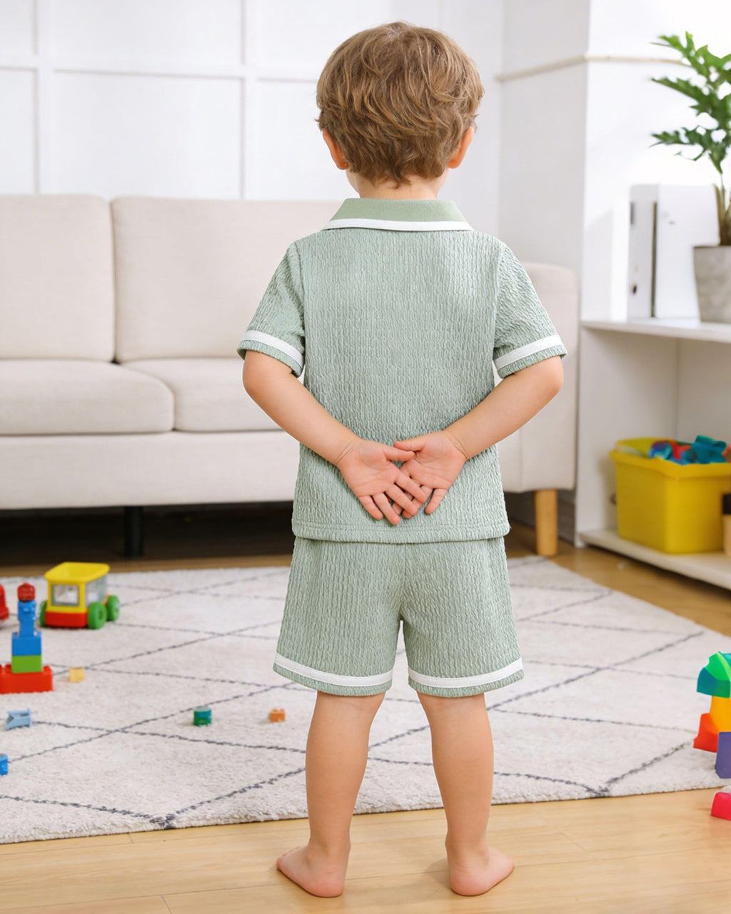 Toddler Baby Boys Clothes Summer Outfits Polo Shirt Shorts Set 2Pcs Boys Clothing Sets 12 Month-5T