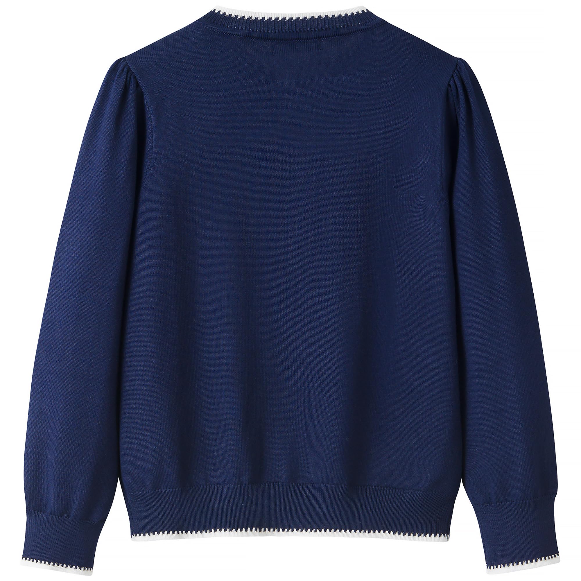 Girls Cardigan Basic Long Sleeve Button Knit Sweater Tops Fashion Outfits