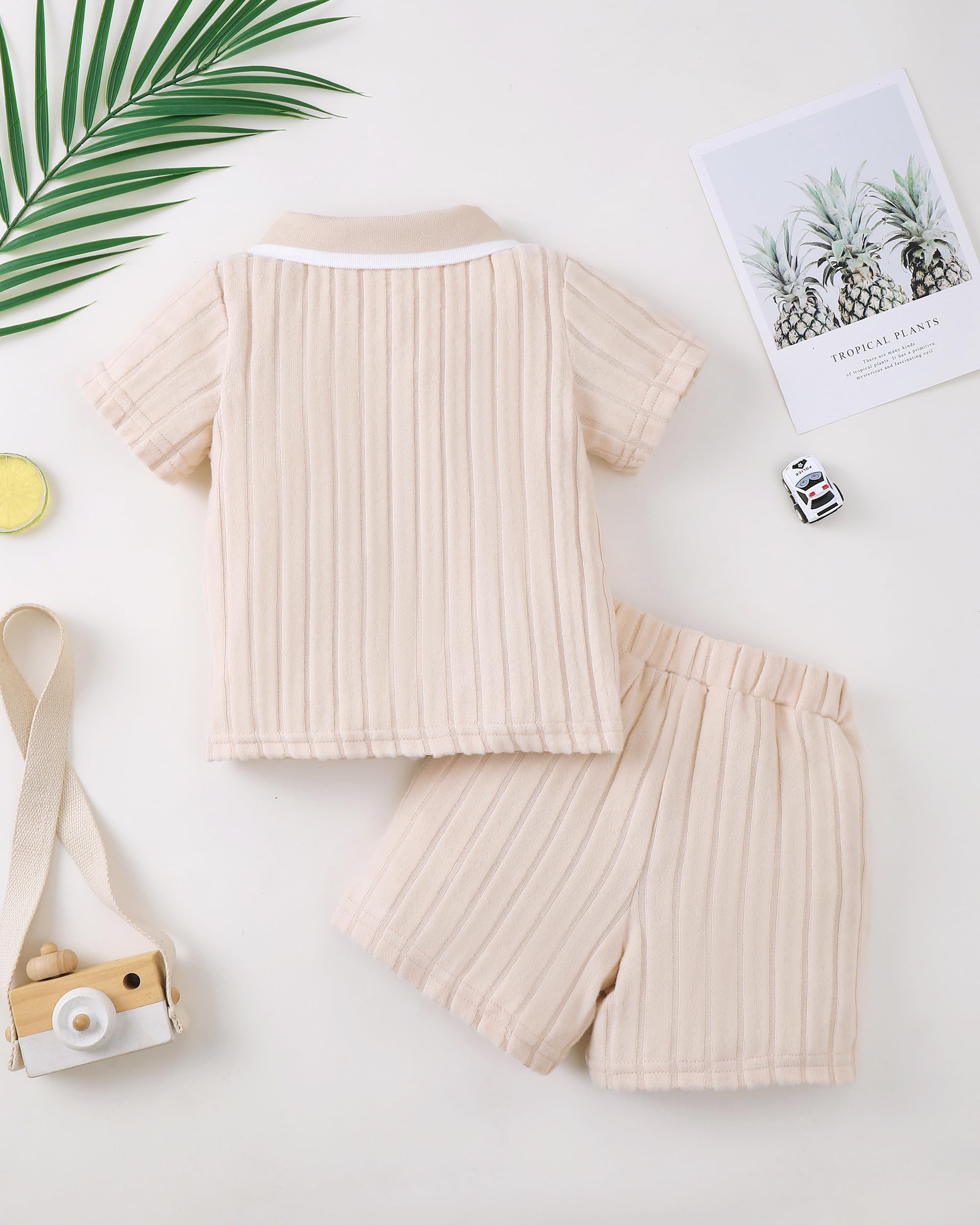 Toddler Baby Boys Clothes Summer Outfits Polo Shirt Shorts Set 2Pcs Boys Clothing Sets 12 Month-5T