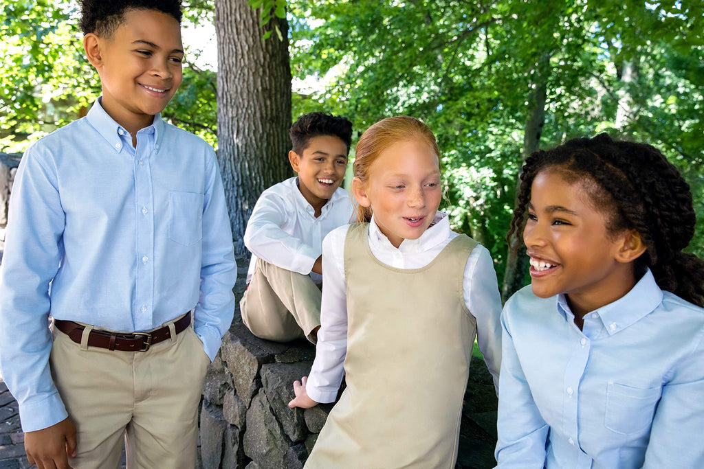 Girls' Pleated Hem Jumper with Ribbon School Uniform